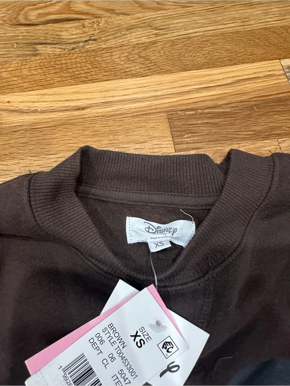 Disney Mickey Mouse Brown Crewneck Sweatshirt & Sweatpants Set